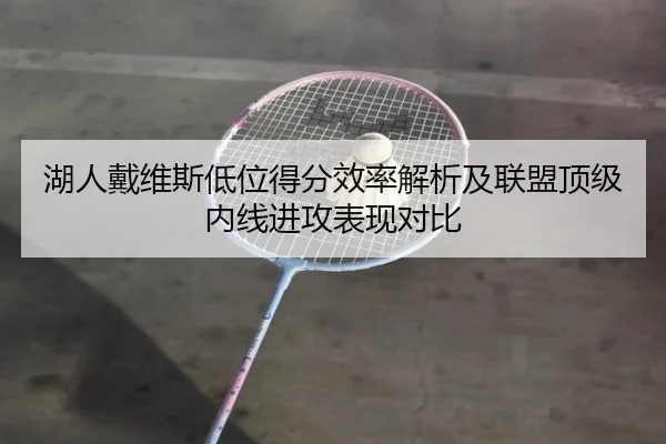 湖人戴维斯低位得分效率解析及联盟顶级内线进攻表现对比